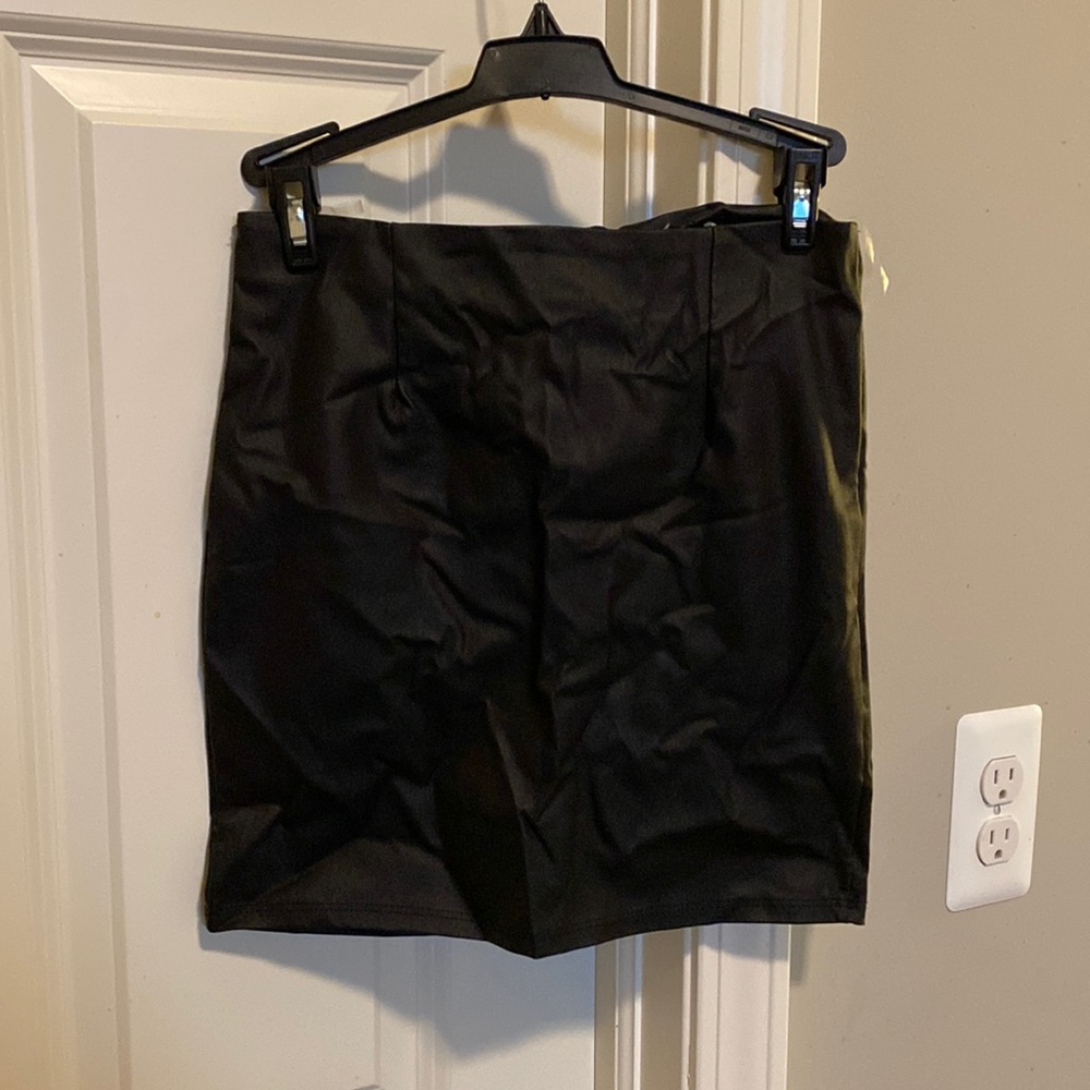 Brand new with tags pleather skirt